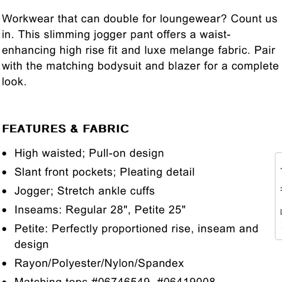 NWT Express Knit suiting joggers - Picture 7 of 11